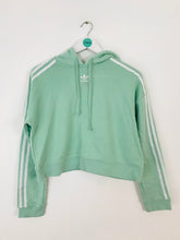 Load image into Gallery viewer, Adidas Women’s Oversized Cropped Hoodie | UK6 | Mint Green