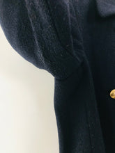 Load image into Gallery viewer, Zara Women’s Wool Blend Pea Coat | M UK12 | Blue