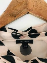 Load image into Gallery viewer, Full Circle Women's Polka Dot Blouse | UK10 | Beige