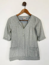 Load image into Gallery viewer, Lois Women's Cotton Buttoned T-Shirt | M UK10-12 | Grey