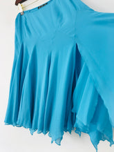 Load image into Gallery viewer, After Six Women's Slit A-Line Skirt | UK14 | Blue