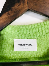 Load image into Gallery viewer, Wood Wood Women's Crop Mohair Jumper | XS UK6-8 | Green