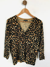 Load image into Gallery viewer, Hobbs Women's Leopard Print V-Neck Cardigan | UK16 | Multicoloured