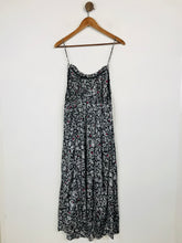 Load image into Gallery viewer, Zara Women's Floral Flowy Shift Dress | L UK14 | Black