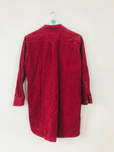 Load image into Gallery viewer, People Tree Women’s Corduroy Shirt Dress | UK10 | Red