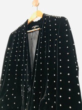 Load image into Gallery viewer, Maje Women's Velvet Sequin Blazer Jacket | EU36 UK8 | Black