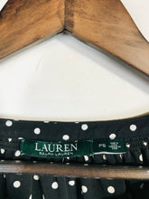 Load image into Gallery viewer, Ralph Lauren Women's Polka Dot Blouse | S UK8 | Black