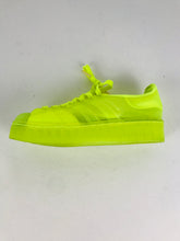 Load image into Gallery viewer, Adidas Women's Platform Neon Superstar Trainers | UK6.5 | Yellow