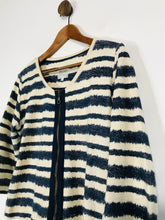 Load image into Gallery viewer, Mistral Women's Striped Collarless Blazer Jacket | UK10 | Multicolour