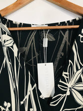 Load image into Gallery viewer, Artigiano Women's Floral Midi A-Line Dress NWT | UK10 | Black