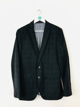 Load image into Gallery viewer, Zara Man Men’s Check Suit Jacket Blazer | EU50 UK40 L | Navy Blue
