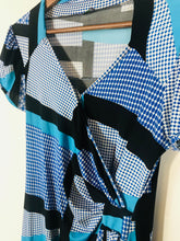 Load image into Gallery viewer, Onjenu Women's Polka Dot Striped Wrap Dress | UK14 | Multicoloured