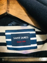 Load image into Gallery viewer, Saint James Women's Wool Poncho Overcoat Jacket | L UK14 | Blue