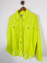 Load image into Gallery viewer, Zara Women's Corduroy Ribbed Denim Jacket | L UK14 | Green