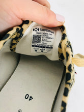 Load image into Gallery viewer, Superga Women's Leopard Print Trainers | UK6.5 EU40 | Brown