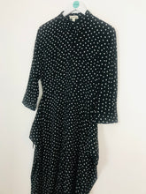 Load image into Gallery viewer, Whistles Women’s Polka Dot Shirt Style Maxi Dress | UK 10 | Black
