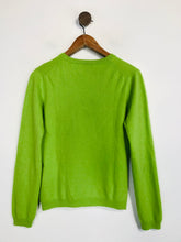 Load image into Gallery viewer, United Colors of Benetton Women's Cashmere V-Neck Jumper | M UK10-12 | Green