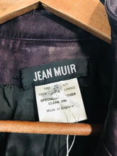 Load image into Gallery viewer, Jean Muir Women's Leather Biker Jacket | UK10 | Purple