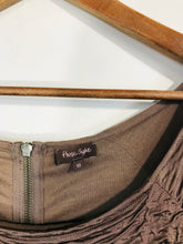 Load image into Gallery viewer, Phase Eight Women's Ribbed Ruched Sheath Dress | UK18 | Brown