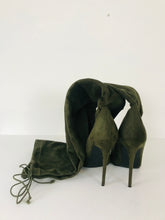 Load image into Gallery viewer, 4Th & Reckless Women’s Over Knee Thigh Stiletto Boots | UK5 | Green
