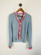 Load image into Gallery viewer, Phase Eight Women's Floral Ribbed Cardigan | UK16 | Blue