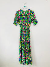 Load image into Gallery viewer, Traffic People Women’s Abstract Print Wrap Maxi Dress | UK8 | Multicoloured