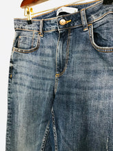 Load image into Gallery viewer, Zara Women's Frayed Hem Slim Jeans | EU42 UK14 | Blue