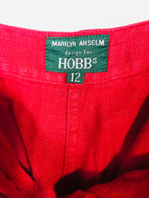 Load image into Gallery viewer, Hobbs Women's Linen Casual Trousers | UK12 | Red