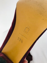 Load image into Gallery viewer, Pied A Terre Women’s Suede Strap Court Heels | 39.5 UK6.5 | Burgundy Red