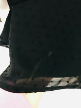 Load image into Gallery viewer, Whistles Women’s Floral Embroidered Long Sleeve Dress | UK6 | Black