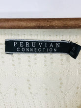 Load image into Gallery viewer, Peruvian Connection Women's Cotton Boho Jumper NWT | S UK8 | White