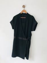Load image into Gallery viewer, Ekyog Women’s Short Sleeve Wrap Dress | UK10 EU38 | Black