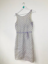 Load image into Gallery viewer, Cynthia Rowley Polka-Dot Shift Dress | US6 UK10 | Purple