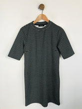 Load image into Gallery viewer, Vila Women's Striped Metallic Shift Dress | M UK10-12 | Black
