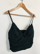 Load image into Gallery viewer, Zara Women's Ruched Crop Tank Top | M UK10-12 | Black