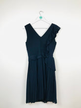Load image into Gallery viewer, Reiss Womens Pleated Wrap Dress | UK8 | Dark Navy