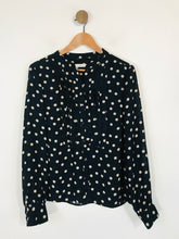 Load image into Gallery viewer, Windsmoor Women's Polka Dot Long Sleeve Blouse | UK12 | Black