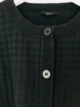 Load image into Gallery viewer, Cos Women’s Textured Knit Oversized Cardigan | M | Black