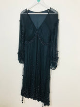 Load image into Gallery viewer, Blank London Womens Empire Line Embellished Midi Dress | M UK12 | Navy Blue