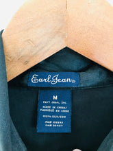 Load image into Gallery viewer, Earl Jean Women’s Silk Embroidered Shirt | M UK10-12 | Black