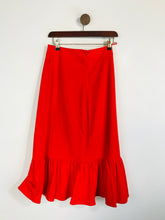 Load image into Gallery viewer, Traffic People Women's Frill Midi Skirt | M UK10-12 | Red