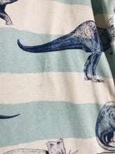 Load image into Gallery viewer, Boden Kid's Striped Dinosaur Print T-Shirt | 4-6 Years | Blue