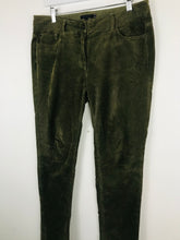 Load image into Gallery viewer, Tommy Hilfiger Womens Corduroy Slim Leg Trousers | UK10 W34” L33” | Green