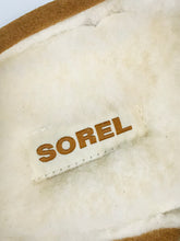 Load image into Gallery viewer, Sorel Women's Suede Faux Fur Slider Slippers | 43 UK10 | Brown