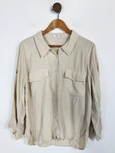 Load image into Gallery viewer, Mango Women's Button-Up Shirt | M UK10-12 | Beige
