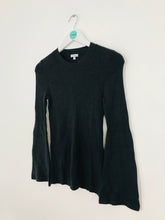 Load image into Gallery viewer, Jigsaw Women’s Flare Bell Sleeve Wool Knit Jumper | M | Grey