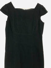 Load image into Gallery viewer, Hobbs Women’s Wool Cap Sleeve Shift Dress | UK12 | Navy