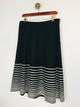 Load image into Gallery viewer, Coast Women's Wool Striped A-Line Skirt | UK12 | Black