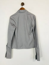 Load image into Gallery viewer, T.M. Lewin Women's Check Gingham Long Sleeve Button-Up Shirt | UK10 | Grey