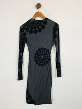 Load image into Gallery viewer, Desigual Women's Polka Dot Ruched Bodycon Dress | XS UK6-8 | Grey